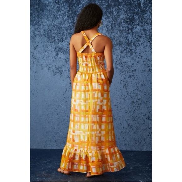 NWT Marie Oliver Prima Linen & Silk-Blend Maxi Dress Sz S - Picture 3 of 11